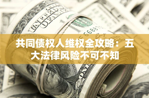 武汉共同债权人维权全攻略：五大法律风险不可不知