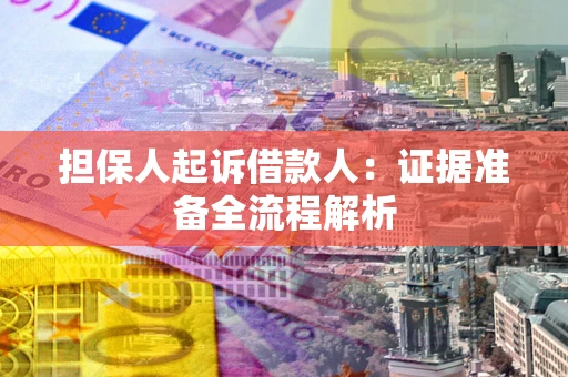 武汉担保人起诉借款人：证据准备全流程解析