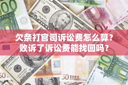 武汉欠条打官司诉讼费怎么算？败诉了诉讼费能找回吗？