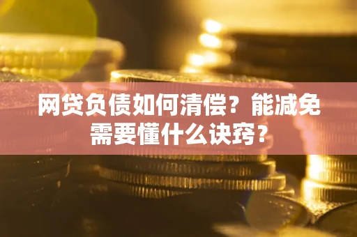 武汉网贷负债如何清偿？能减免需要懂什么诀窍？
