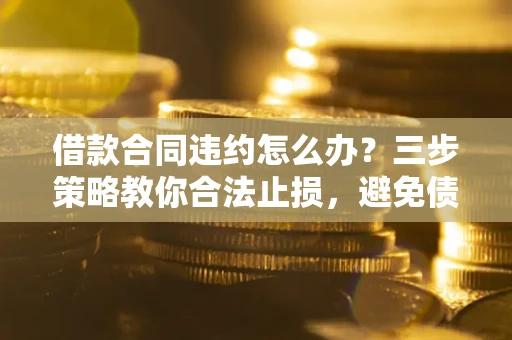 武汉借款合同违约怎么办？三步策略教你合法止损，避免债务危机升级