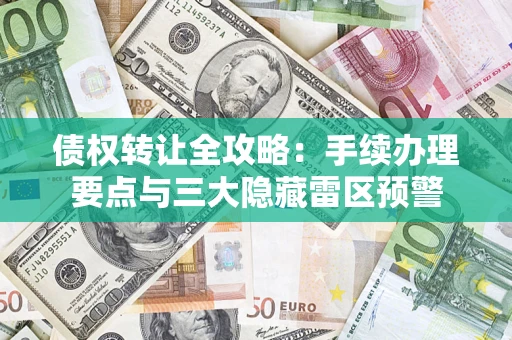 武汉债权转让全攻略：手续办理要点与三大隐藏雷区预警