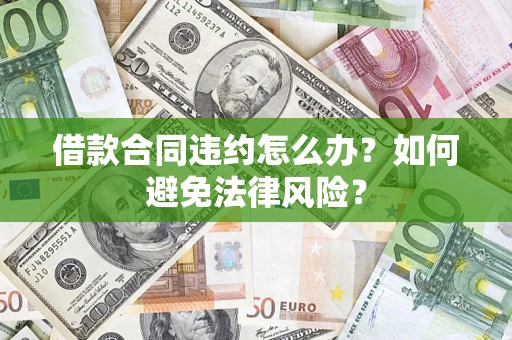 武汉借款合同违约怎么办？如何避免法律风险？