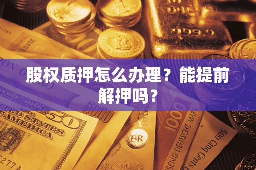 武汉股权质押怎么办理？能提前解押吗？
