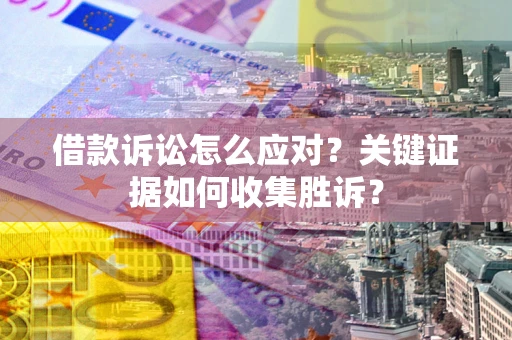 武汉借款诉讼怎么应对？关键证据如何收集胜诉？