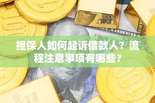 武汉担保人如何起诉借款人？流程注意事项有哪些？